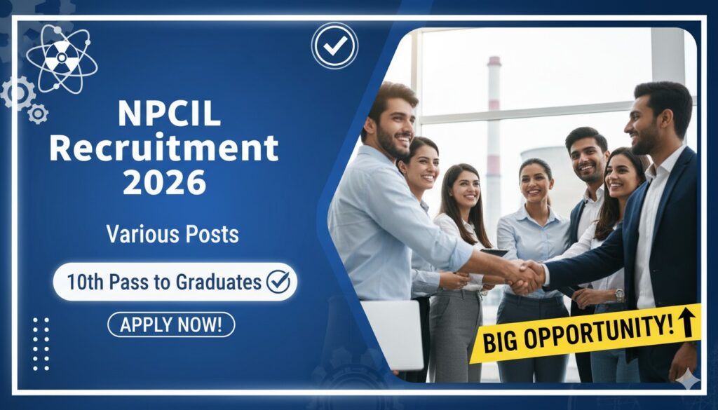 NPCIL 2026 भर्ती - तारापुर साइट पर 114 पदों के लिए ऑनलाइन आवेदन