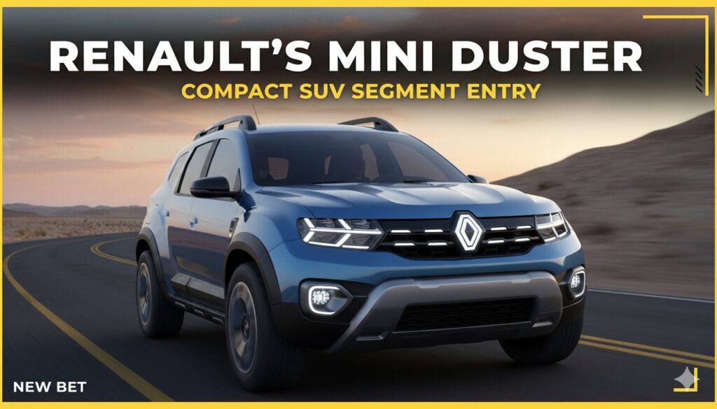 Renault Mini Duster कॉन्सेप्ट इमेज कॉम्पैक्ट SUV डिजाइन के साथ