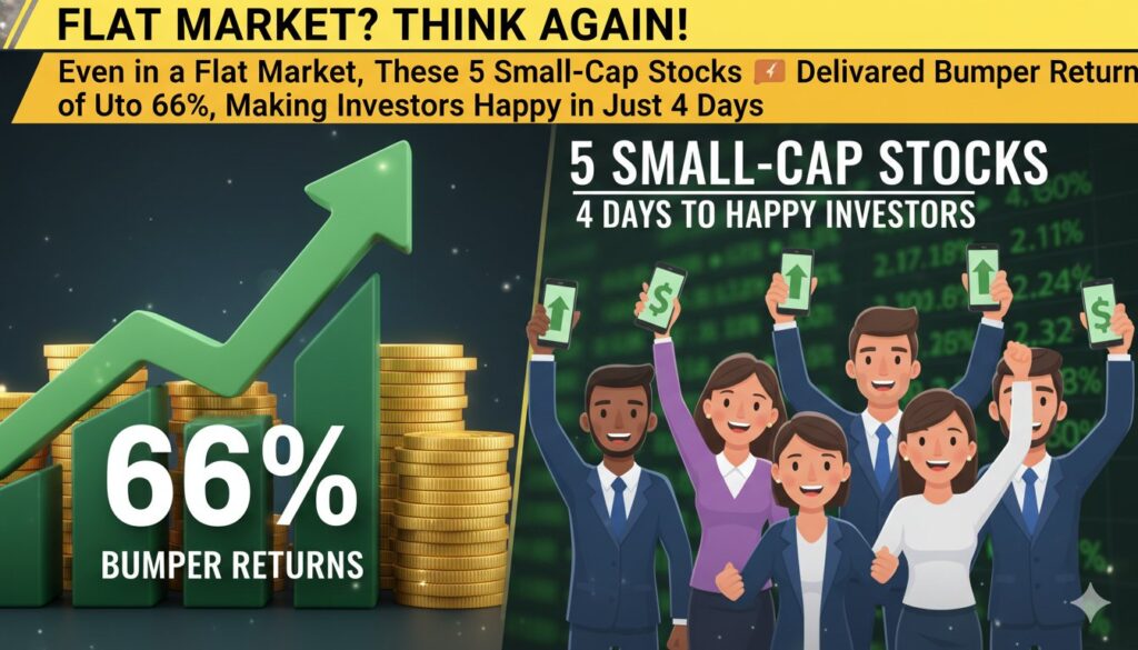 स्मॉल-कैप शेयरों का ग्राफ जो बंपर रिटर्न दिखा रहा है