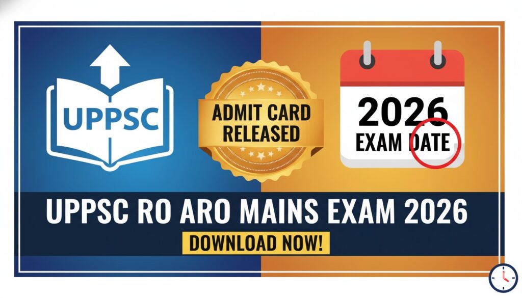 UPPSC RO ARO Mains Admit Card 2026 जारी