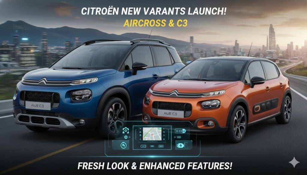 सिट्रोएन एयरक्रॉस X मैक्स टर्बो 5-सीटर का फ्रंट व्यू नए कलर्स में