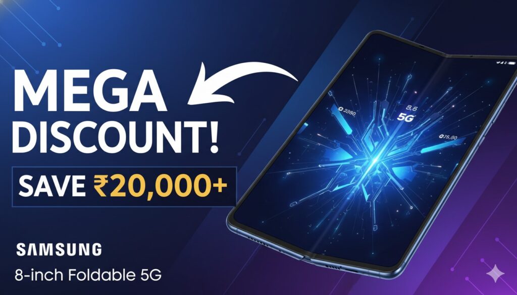 सैमसंग गैलेक्सी Z फोल्ड 6 फोल्डेबल फोन की ओपन स्क्रीन वाली इमेज