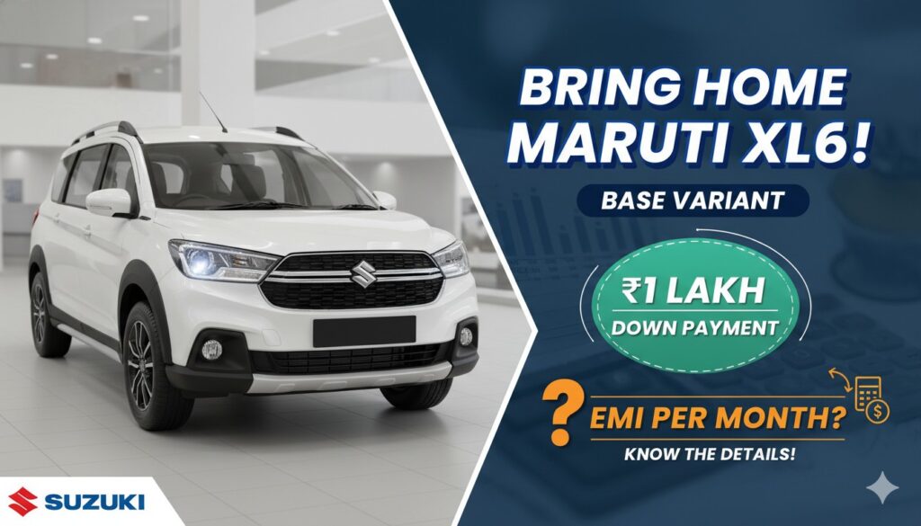 Maruti Suzuki XL6 Zeta base variant exterior in premium color with family MPV design