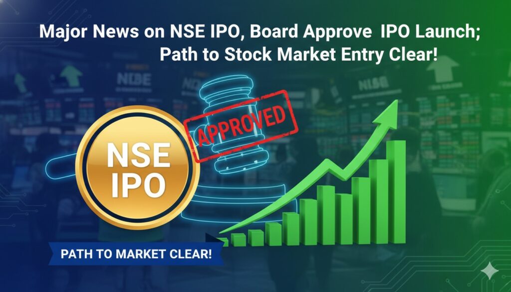 एनएसई मुख्यालय मुंबई में आईपीओ अप्रूवल का प्रतीक चित्र