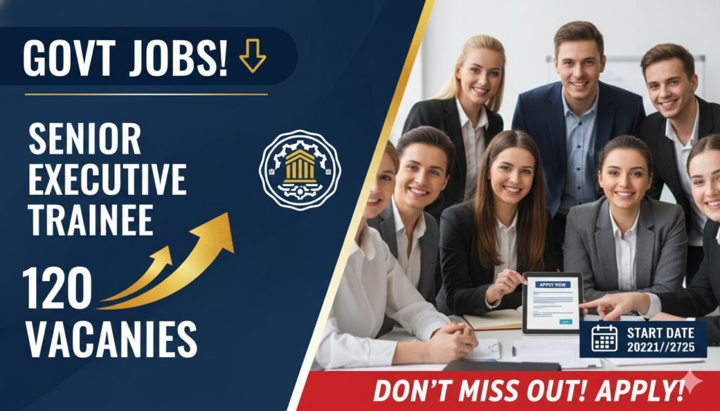 NTPC logo with job application form and engineers in background