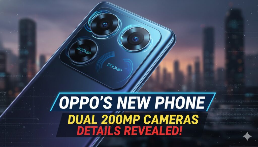 Oppo Find X10 Pro का रियर कैमरा मॉड्यूल, डुअल 200MP सेटअप का प्रतिनिधित्व