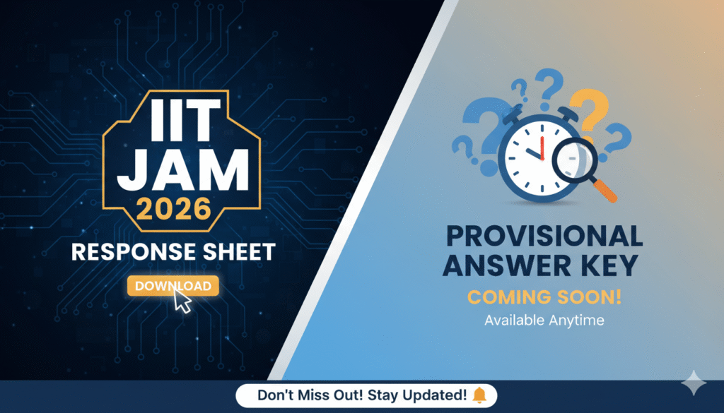 आईआईटी JAM 2026 रिस्पॉन्स शीट जारी, छात्र JOAPS पोर्टल पर लॉगिन कर चेक कर रहे हैं