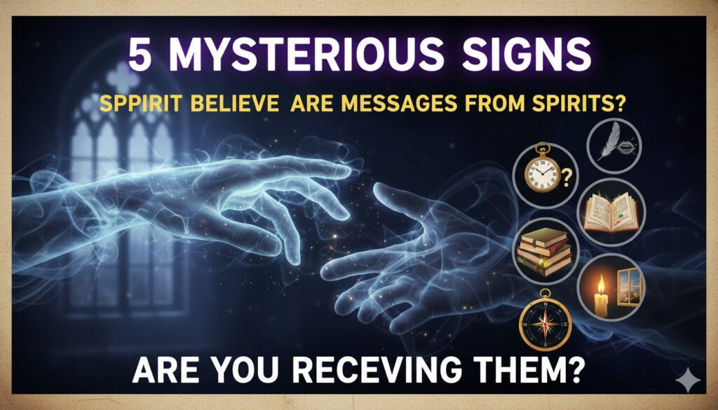 दिवंगत आत्मा के रहस्यमय संकेत जैसे सपने, पंख और सुगंध का चित्रण