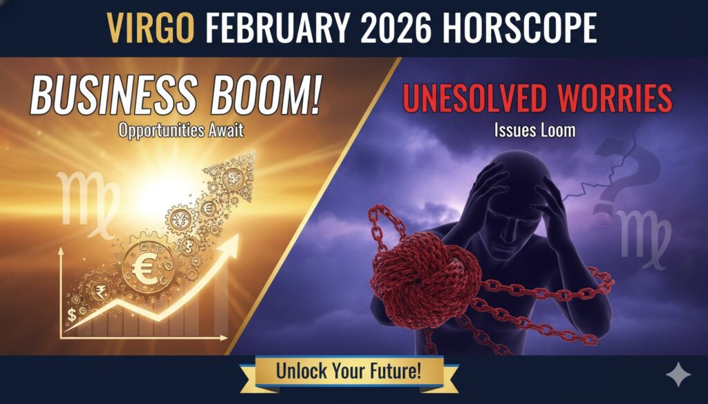 कन्या राशि का प्रतीक चिन्ह फरवरी कैलेंडर के साथ