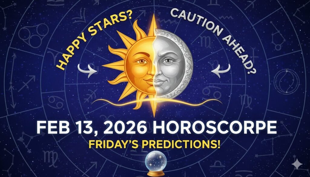13 फरवरी 2026 का दैनिक राशिफल, सभी 12 राशियों के लिए ज्योतिष भविष्यवाणी