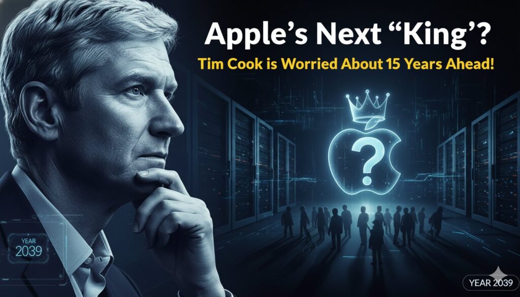 टिम कुक Apple मुख्यालय में लीडरशिप मीटिंग के दौरान