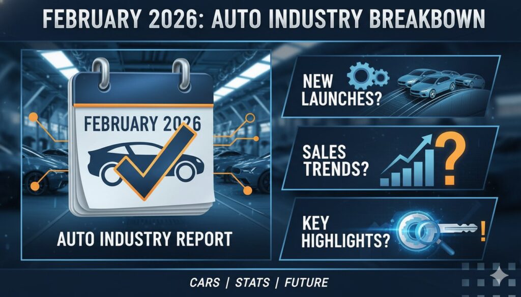 फरवरी 2026 में लॉन्च हुई प्रमुख कारें जैसे MG Majestor, Maruti e Vitara और Volkswagen Tayron R-Line की तस्वीरें