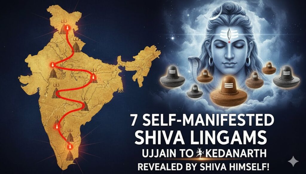 उज्जैन महाकालेश्वर और केदारनाथ सहित भारत के स्वयंभू शिवलिंगों का दृश्य