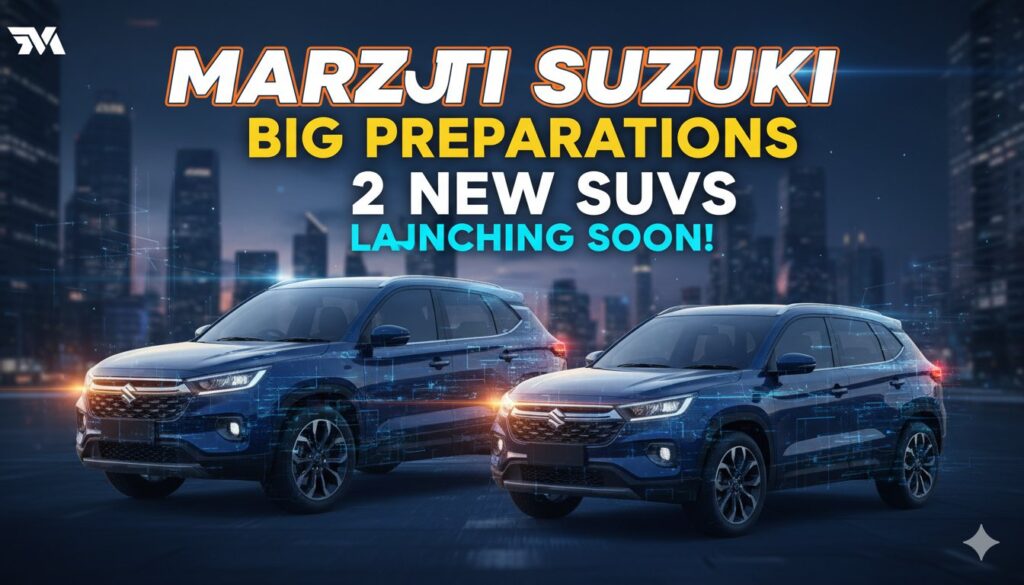 मारुति सुजुकी की आगामी 7-सीटर ग्रैंड विटारा और फ्रॉन्क्स फेसलिफ्ट हाइब्रिड एसयूवी का फ्रंट व्यू
