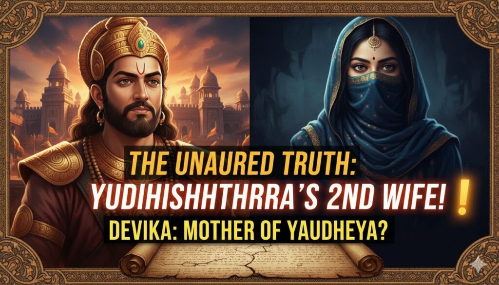 महाभारत में युधिष्ठिर की दूसरी पत्नी देविका और पुत्र यौधेय का चित्रण, प्राचीन क्षत्रिय राजकुमारी की छवि