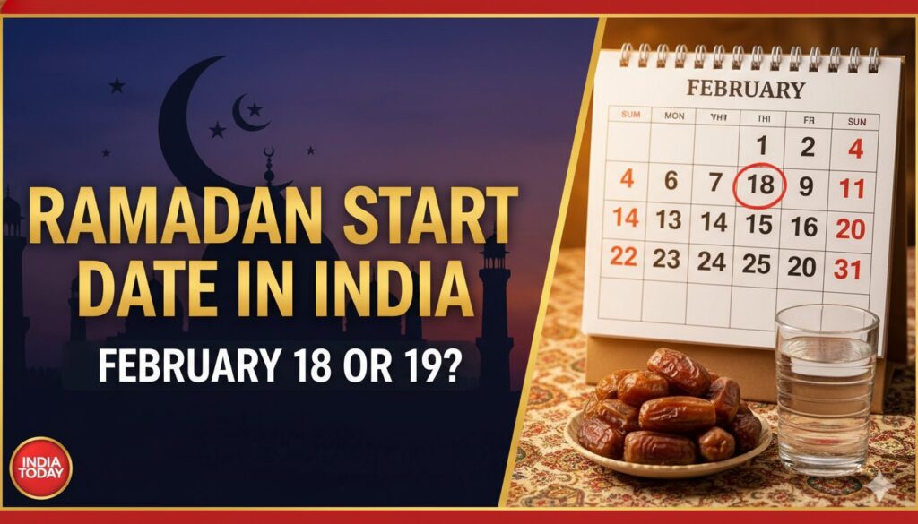 भारत में रमजान 2026 का चांद दिखने की तैयारी, चंद्र दर्शन और रोजा की शुरुआत