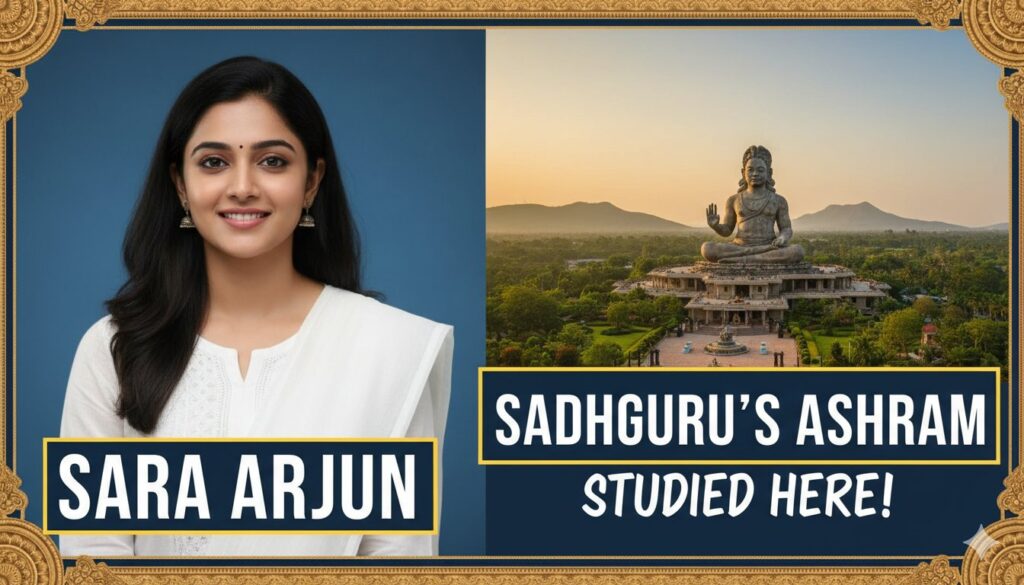 धुरंधर फिल्म की अभिनेत्री सारा अर्जुन सद्गुरु के इशा योग सेंटर में महाशिवरात्रि उत्सव के दौरान