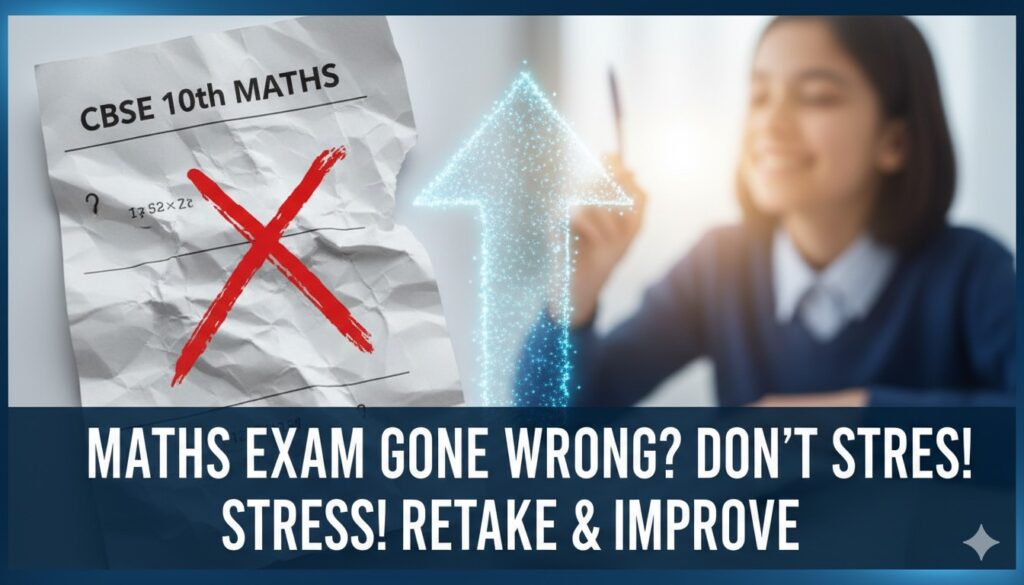 सीबीएसई 10वीं मैथ्स पेपर 2026 के बाद स्टूडेंट्स सुधार के लिए दूसरा चांस लेते हुए